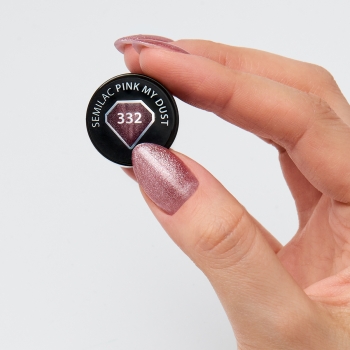 332 Lakier Hybrydowy Semilac Pink My Dust 7 ml
